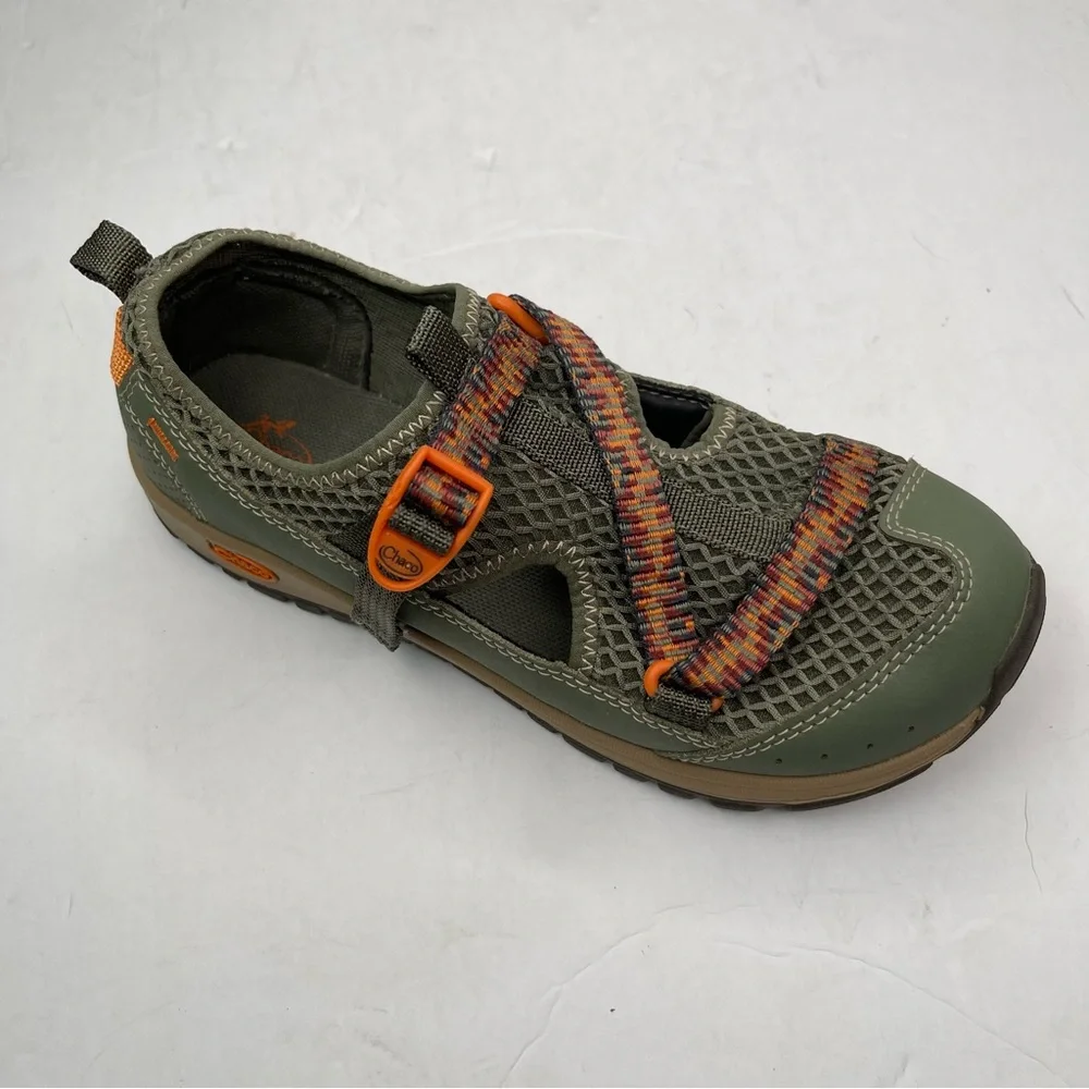 Chaco Kids Odyssey Trail Hiking Water Shoes SandalsOutdoor.‎ Kids size 4 Green